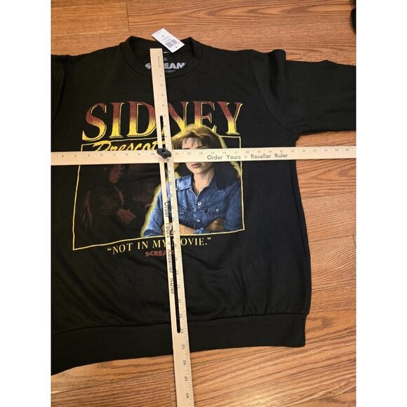 Scream Sydney Prescott Crewneck Mens Sz M Black Ripple Junction Hot TopicNEW - Picture 5 of 7